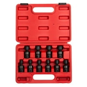 Sunex 2652 14 Piece 1//2-Inch Drive Standard Metric 6 Point Impact Socket Set